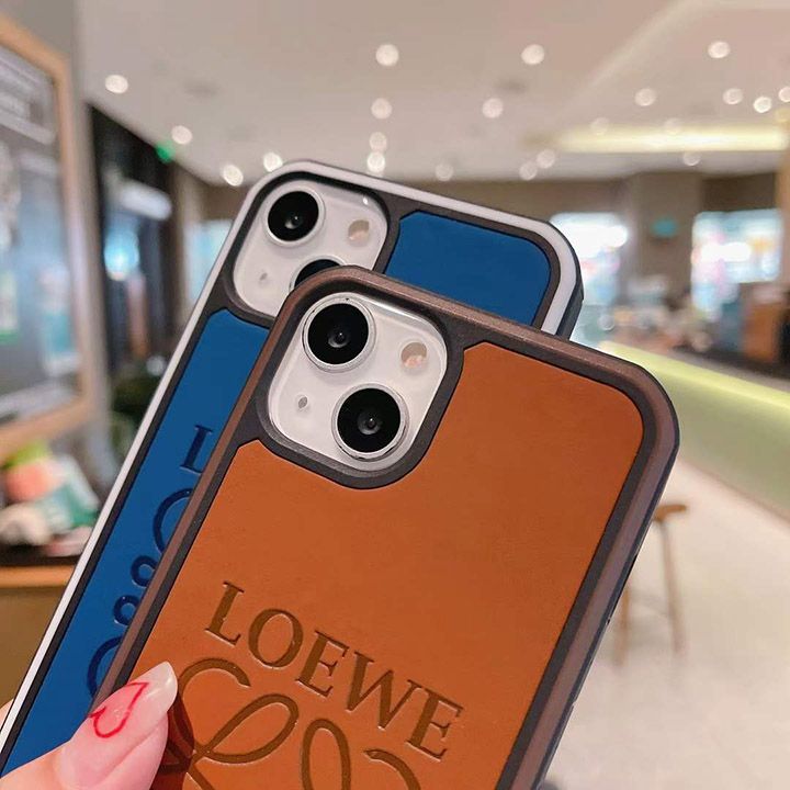 ブランドロゴ アイホン 14 スマホケース loewe ロエベ